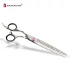 Kép 1/3 - LOLLY – Balkezes, chunker kutyakozmetikai olló, 24T, 7,5” (18,5 cm) – Razorline