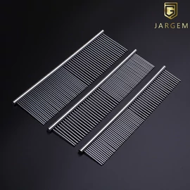 Kovový hrebeň s hustotou zubov 50/50 (19 cm) - dĺžka zubov 2,8 cm - Jargem