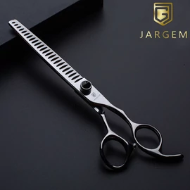 JARGEM – DENVER Egyenes chunker kutyakozmetikai olló 24T 7,5” (19 cm)