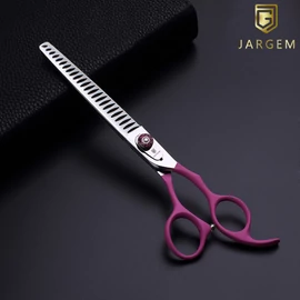 JARGEM – HANK Egyenes chunker kutyakozmetikai olló 24T 7,5” (19 cm)