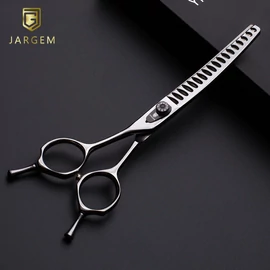 MUSE Balkezes hajlított chunker kutyakozmetikai olló 18T 7” (17,5 cm) - Jargem