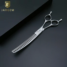 JARGEM – YUKO Hajlított chunker kutyakozmetikai olló 18T 6,5” (16 cm)