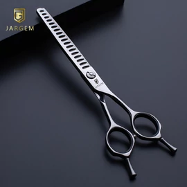 JARGEM – MELBA Egyenes chunker kutyakozmetikai olló 18T 6,5” (16 cm)