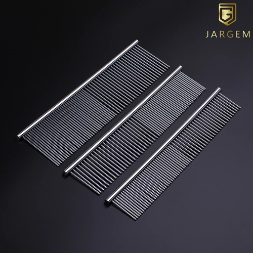 Kovový hrebeň s hustotou zubov 50/50 (19 cm) - dĺžka zubov 2,8 cm - Jargem