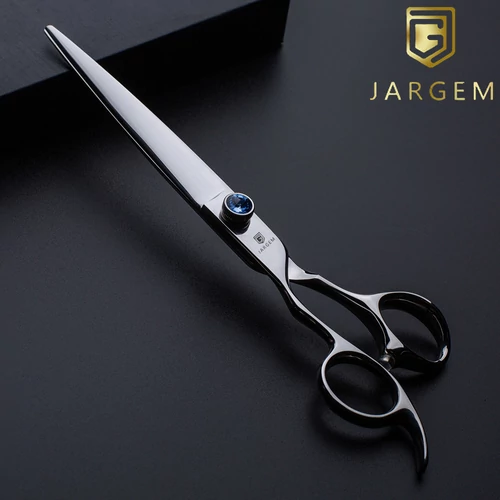 JARGEM – GRETA Balkezes egyenes kutyakozmetikai olló 7,5” (19 cm)