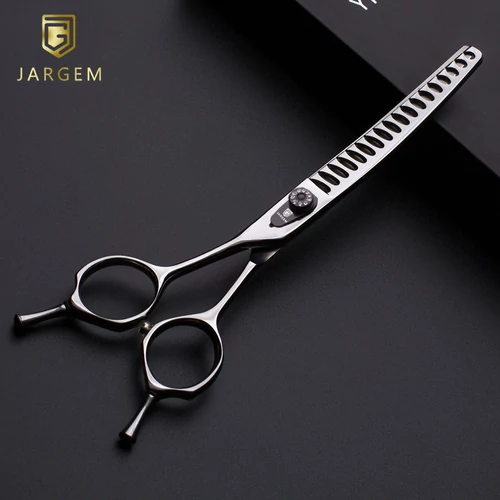 MUSE Balkezes hajlított chunker kutyakozmetikai olló 18T 7” (17,5 cm) - Jargem