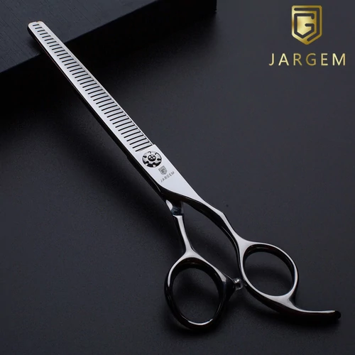 JARGEM – TESSA Egyenes ritkító kutyakozmetikai olló 40T 7” (17 cm)