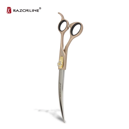 SORA – Hajlított kutyakozmetikai olló, 7,5” (18,6 cm) – Razorline
