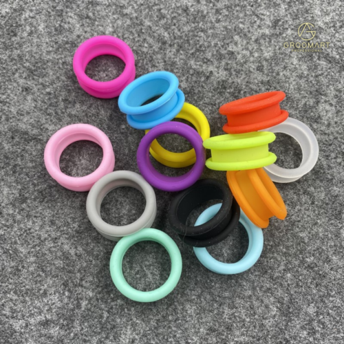 Szűkítő gumigyűrű ollókhoz - 1 pár - halványrózsaszín