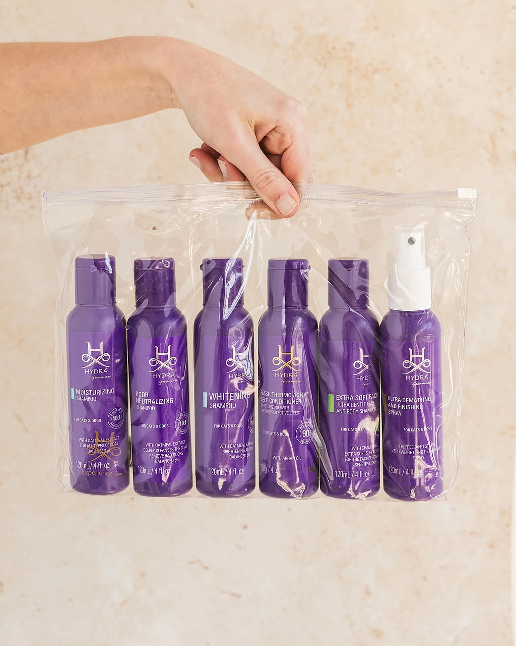 Hydra Experience Grooming Trial Kit, 6 × 118 ml | GroomArt